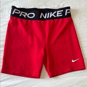 Nike Pro Red Athletic Shorts